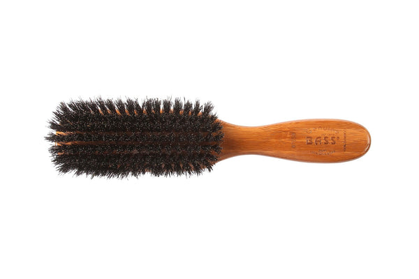 Bass Brushes Semi Oval Hairbrush with 100% Soft Boar Bristles 1 Brush