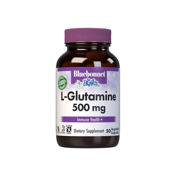 Bluebonnet L-Glutamine 500mg 50 VegCaps