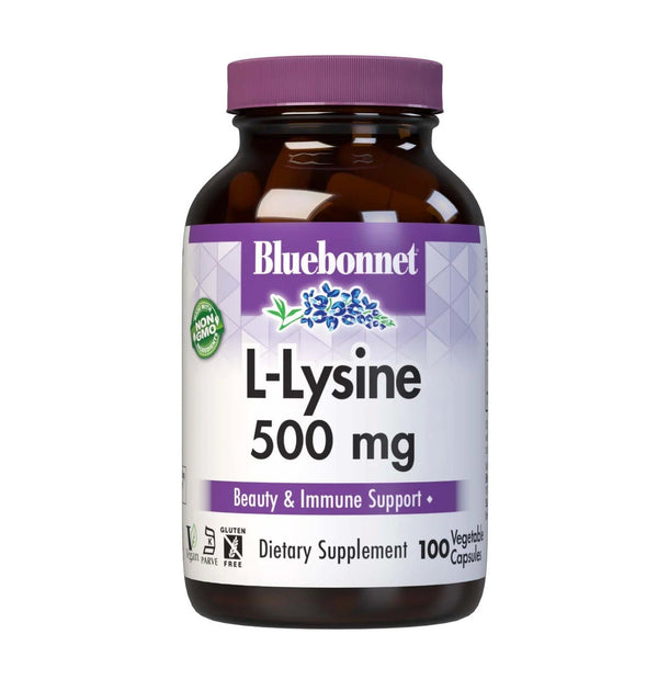 Bluebonnet L-Lysine 500mg 100 VegCaps