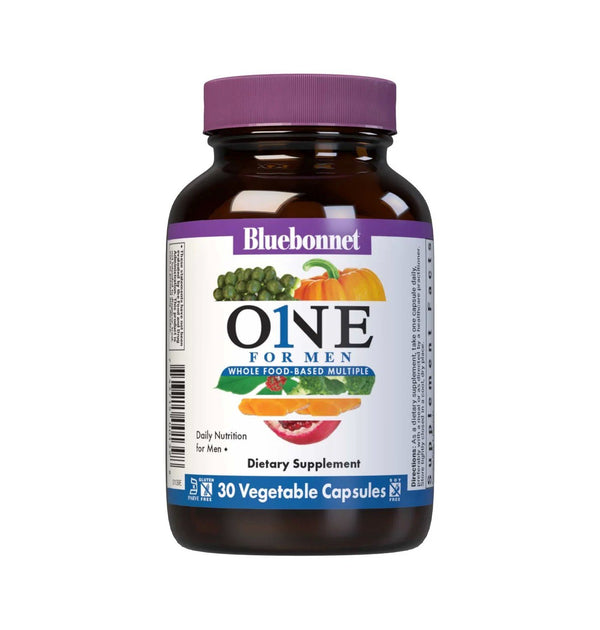 Bluebonnet Men's One Whole Food Based Multiple 30 VegCap