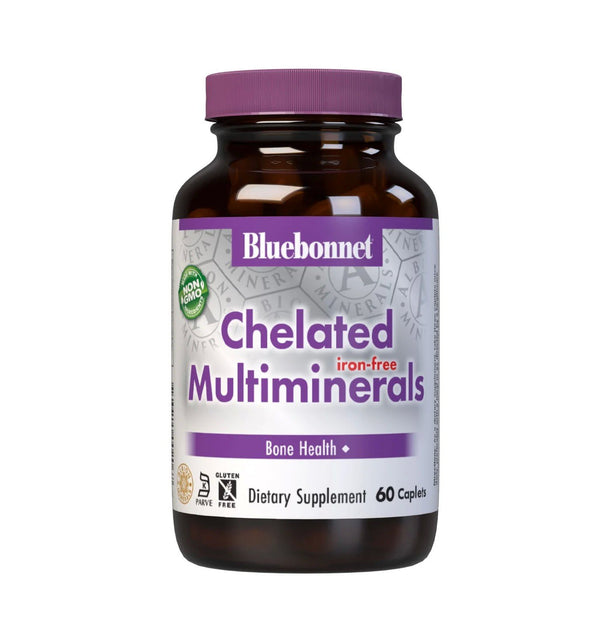 Bluebonnet Chelated MultiMinerals Iron Free 60 Caplet