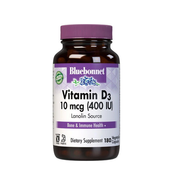 Bluebonnet Vitamin D3 400 IU 180 VegCap