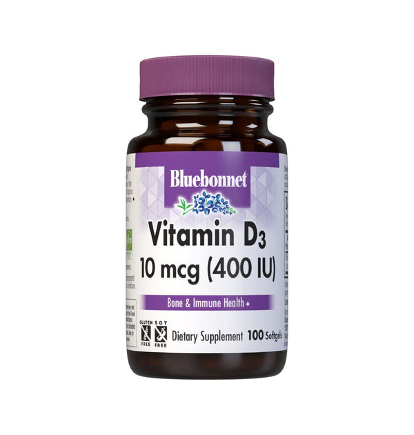Bluebonnet Vitamin D3 400IU 100 Softgel