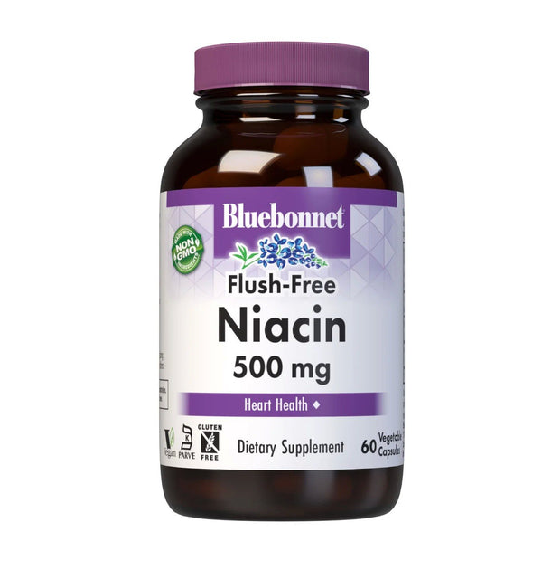 Bluebonnet Flush Free Niacin 500mg 60 Capsule