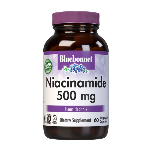 Bluebonnet Niacinamide 500mg 60 VegCaps