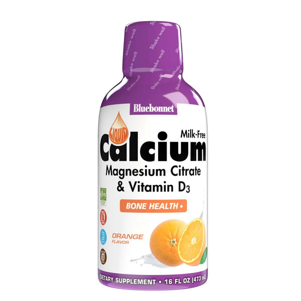 Bluebonnet Calcium Magnesium Citrate & Vitamin D3 Orange 16 oz Liquid