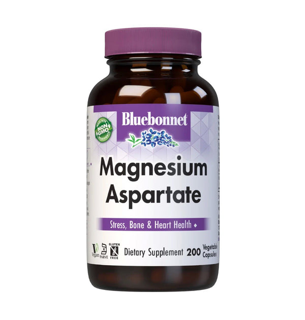 Bluebonnet Magnesium Aspartate 400 mg 200 VegCap