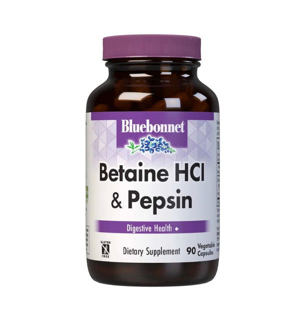 Bluebonnet Betaine HCl Plus Pepsin 90 Capsule