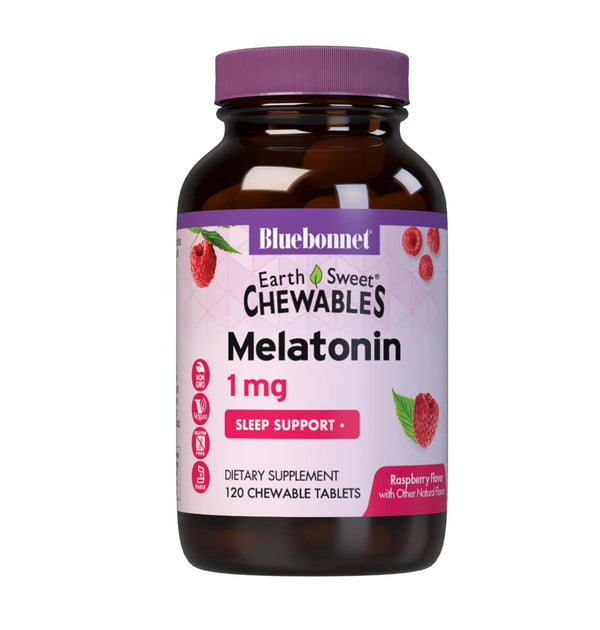 Bluebonnet Earth Sweet Chewables Melatonin 1 mg 120 Chewable
