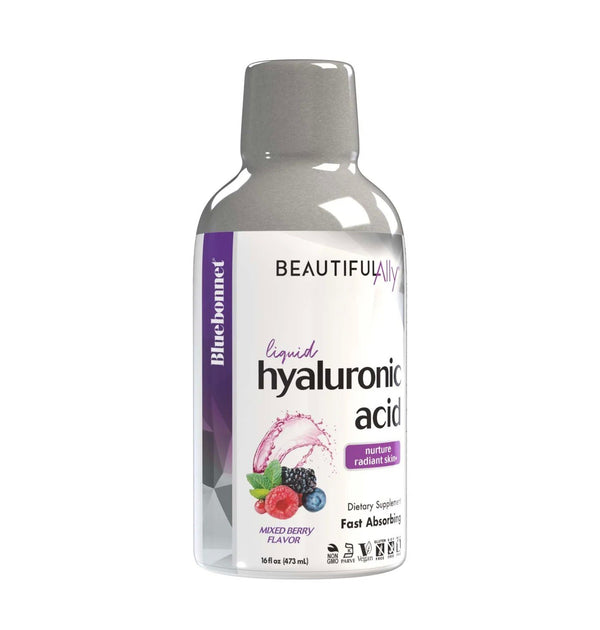 Bluebonnet Beautiful Ally Liquid Hyaluronic Acid Mixed Berry Flavor 16 fl oz Liquid