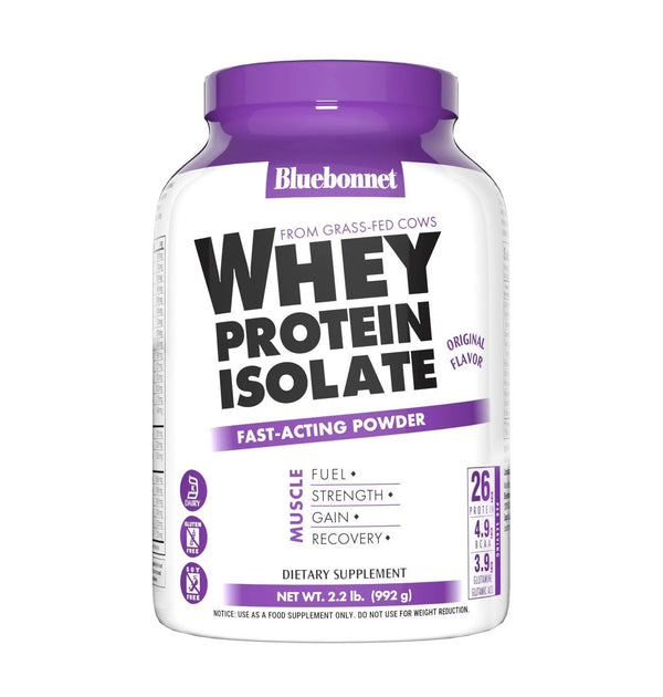 Bluebonnet Whey Protein Isolate Original 2.2 lbs Powder