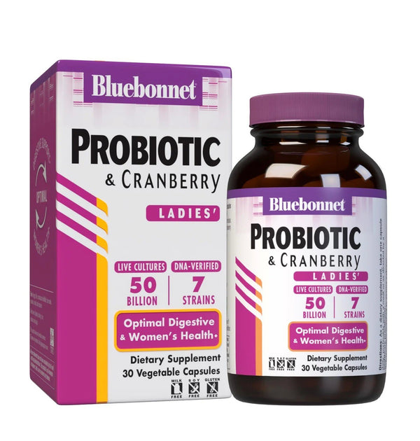 Bluebonnet Probiotic & Cranberry Ladies 30 VegCap