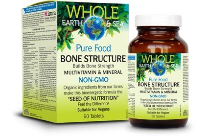 Natural Factors Whole Earth & Sea Bone Structure Multivitamin & Mineral 60 Tablet