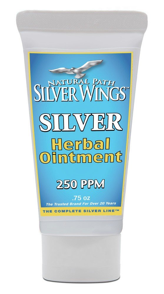 Natural Path Silver Wings Silver Herbal Ointment 0.75 oz Tube
