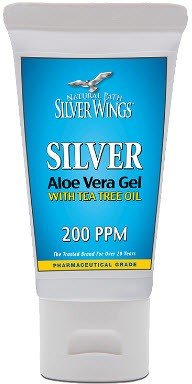 Natural Path Silver Wings Silver Aloe Gel with Tea Oil 0.75 oz Tube
