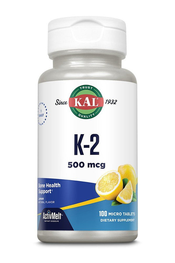 Kal K2 ActivMelt 500 mcg Lemon 100 Mocro Tablet