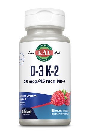 Kal D3 K2 Activemelt Red Rasberry 60 Tablet
