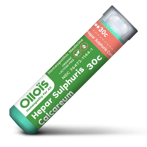 Ollois Homeopathics Organic Lactose Free Hepar Sulphuris Calcareum 30C 80 Pellet