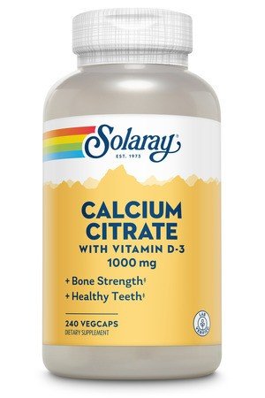 Solaray Calcium Citrate 1000 mg with Vitamin D-3 240 Capsule
