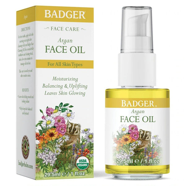 Badger Argan Face Oil 1 oz Bottle