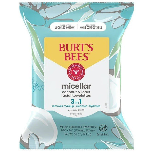 Burt's Bees Micellar Cleansing Toweletts 30 Count Towelette