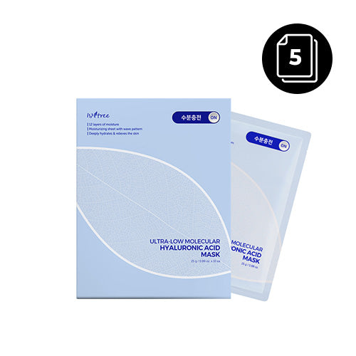 ISNTREE ULTRA-LOW MOLECULAR HYALURONIC ACID MASK 5ea