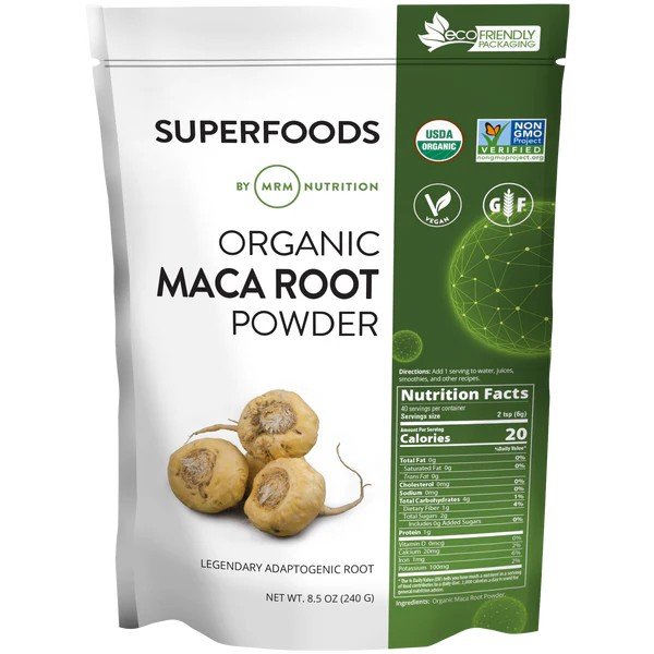 MRM (Metabolic Response Modifiers) Super Foods - Raw Organic Maca Root 8.5 oz Powder