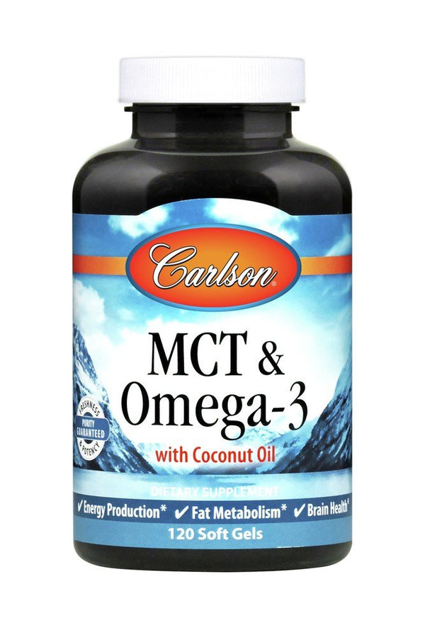 Carlson Laboratories MCT & Omega-3 120 Softgel