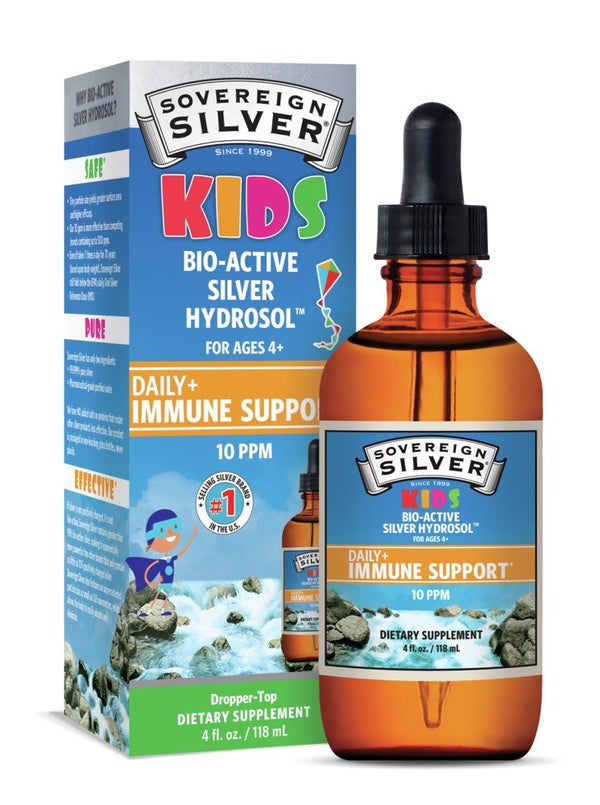 Sovereign Silver Natural Immunogenics Bio-Active Silver for Kids 4 oz Dropper