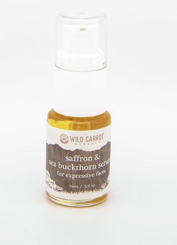Wild Carrot Herbals Saffron & Sea Buckthorn Facial Serum 15 mL Oil