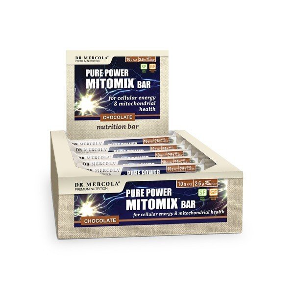 Dr. Mercola Chocolate Mitomix Bars-Box 12 (1.41 oz) Bars Box