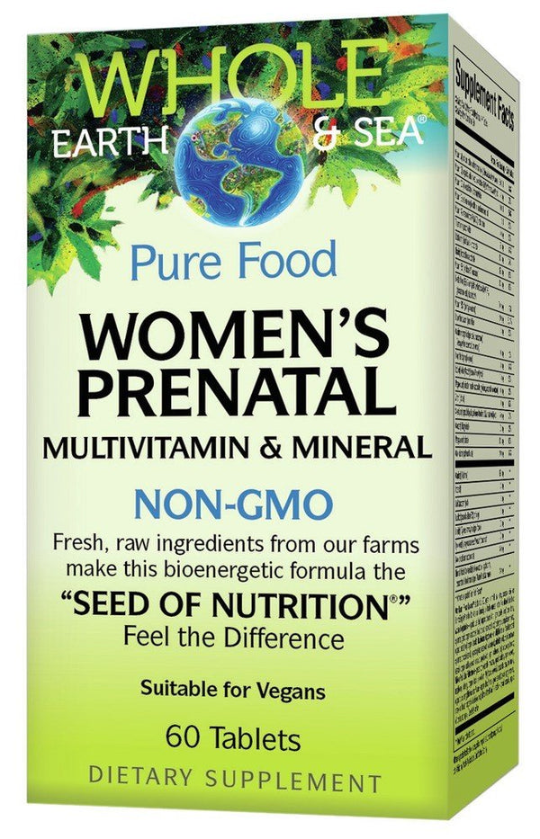 Natural Factors Whole Earth & Sea Women's Prenatal Multivitamin & Mineral 60 Tablet