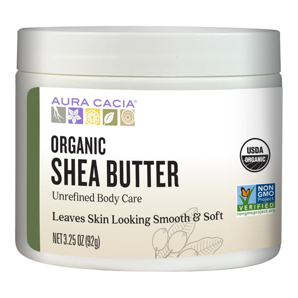 Aura Cacia Shea Butter Unrefined 3.25 oz Cream