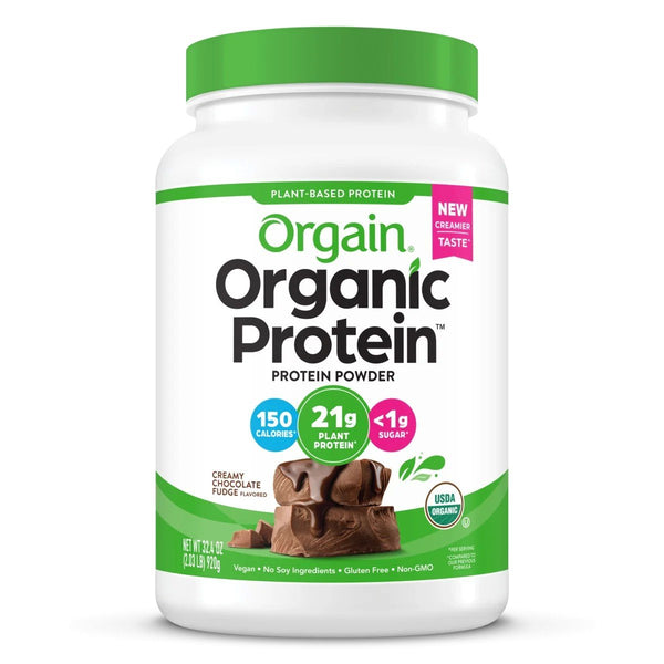Orgain Organic Protein Plant Based Protein Powder - Creamy Chocolate Fudge 32.4 oz (2.03 lb) 92 Powder