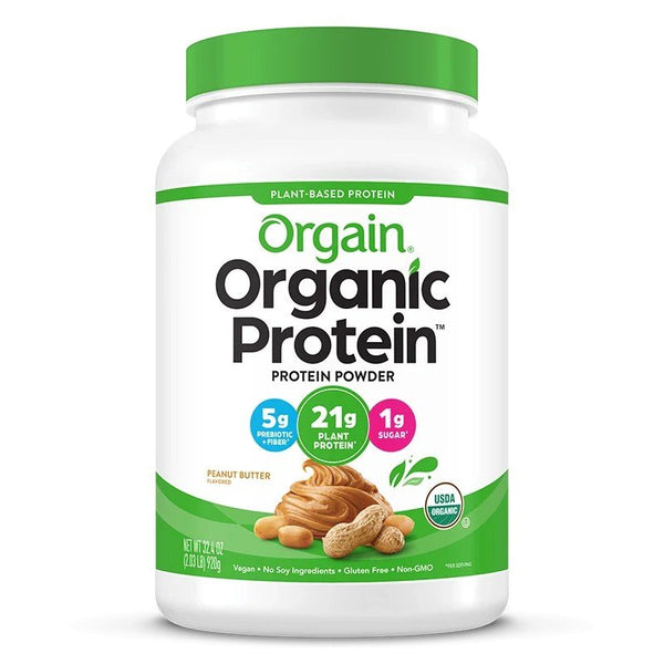 Orgain Organic Protein Plant Based Protein Powder - Peanut Butter 32.4 oz (2.03 lb) 92 Powder