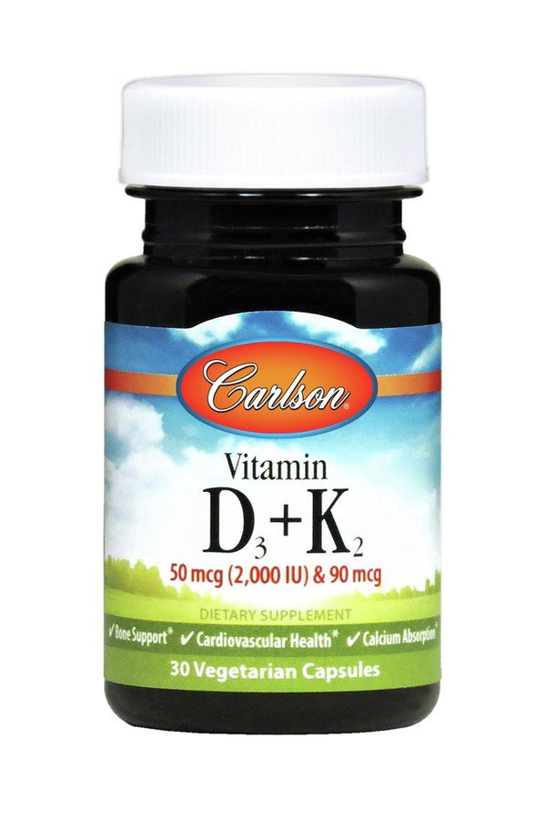 Carlson Laboratories Vitamin D3 + K2 30 Capsule