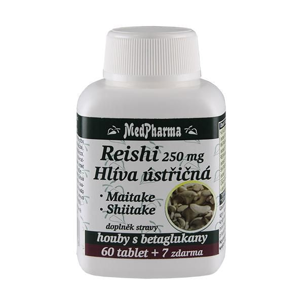 Medpharma Reishi 250 mg + oyster mushroom + maitake + shiitake 67 tablets