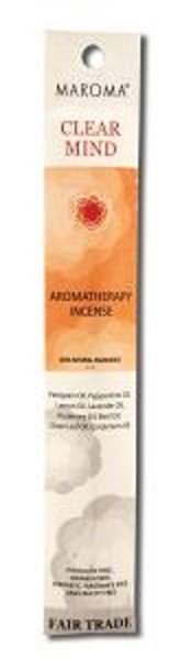Maroma Aromatherapy Incense Clear Mind 10 pk Stick