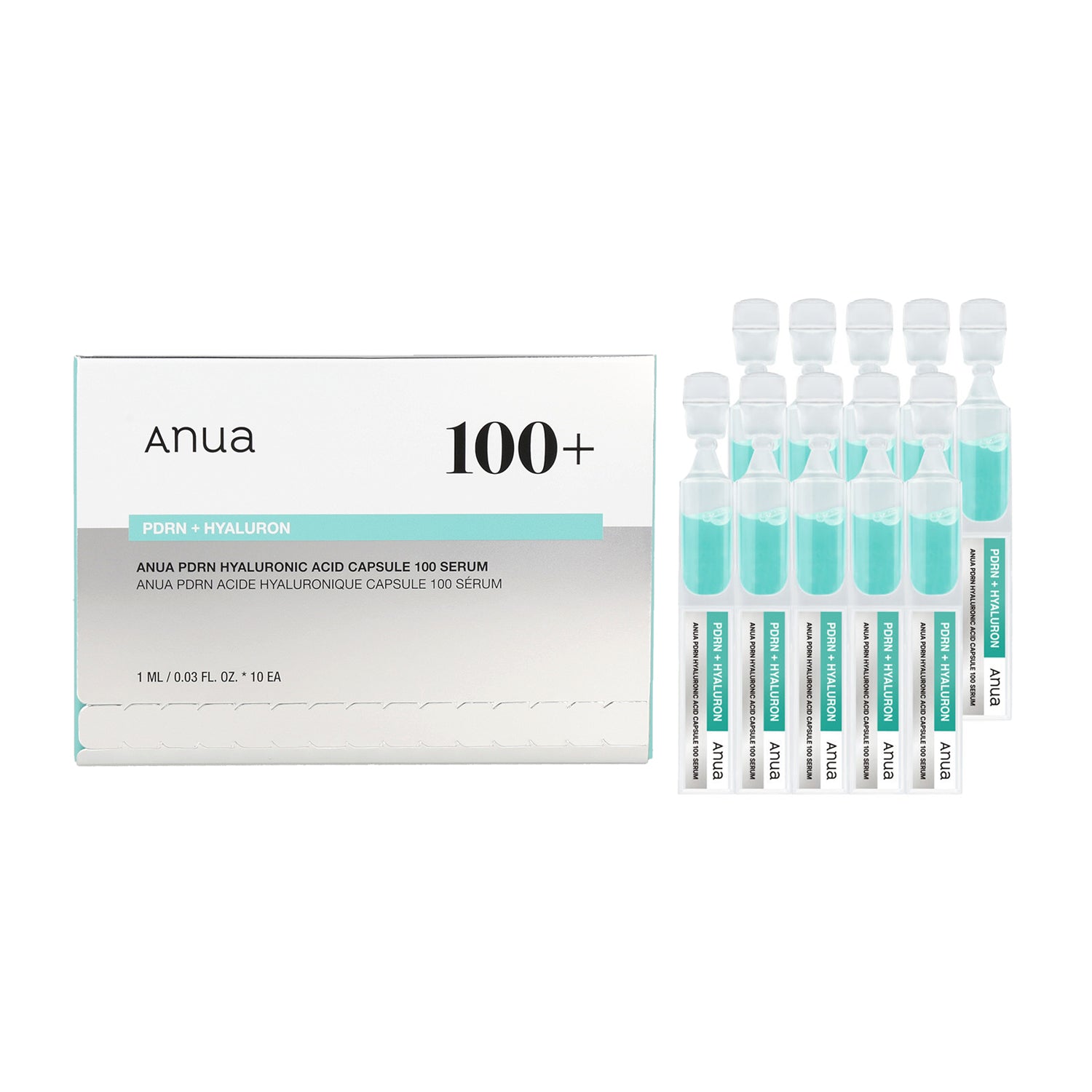 Anua PDRN Hyaluronic Acid Capsule 100 Serum 5ml x 2 Set