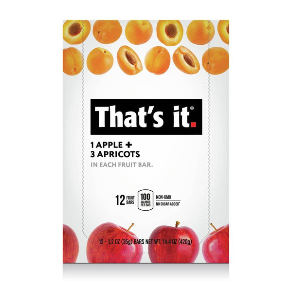 That's It Premium Fruit Bar - Apples & Apricots 12 Box
