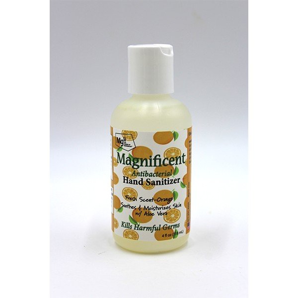 Mg12 Magnificent Antibacterial Hand Sanitizer Orange 4 oz Spray