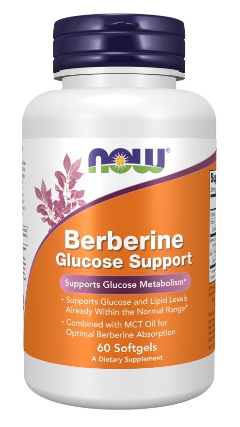 Now Foods Berberine Glucose Support 60 Softgel