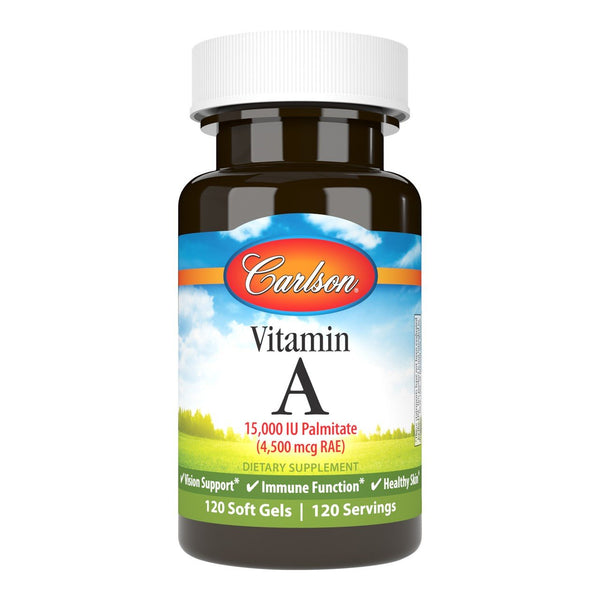 Carlson Laboratories Vitamin A Palmitate 15,000 IU 120 Softgel