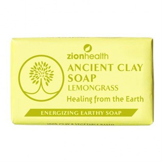 Zion Health Ancient Clay Soap Lemon Grass 6 oz Bar Soap