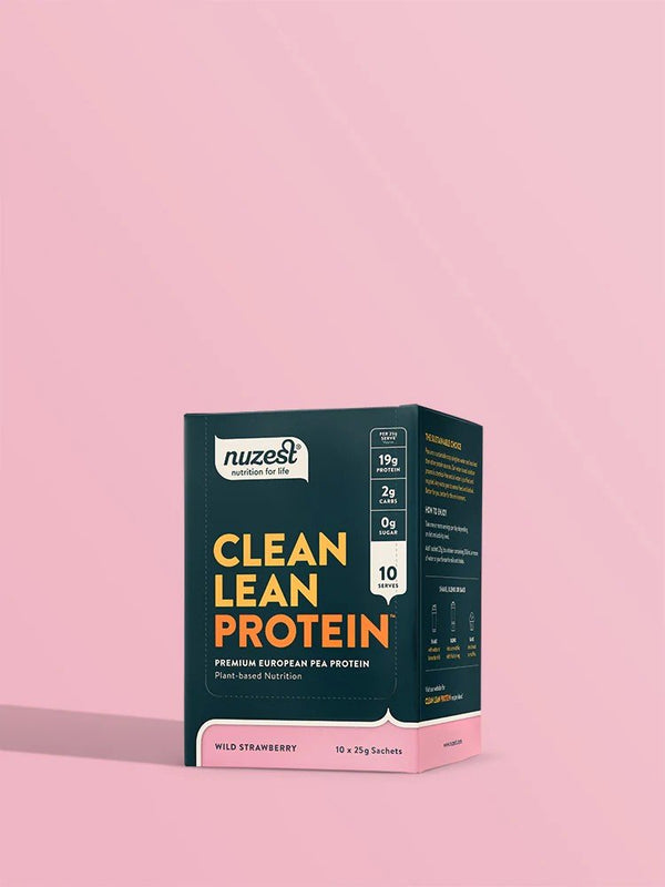 NuZest Clean Lean Protein - Wild Strawberry 10 Packets Powder