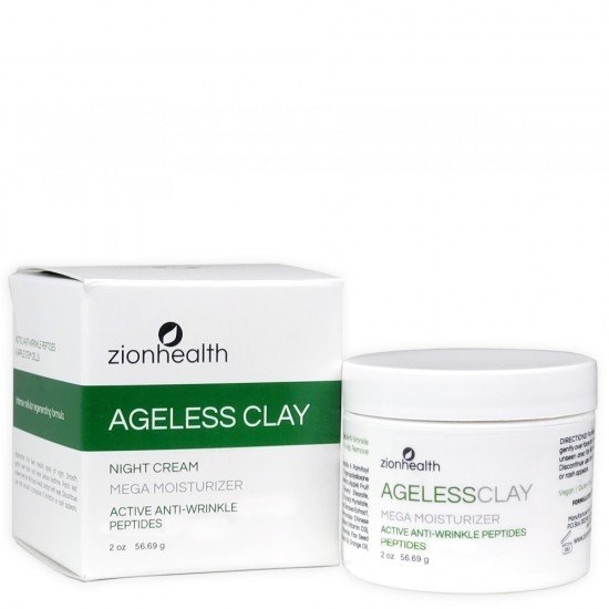 Zion Health Ageless Clay Anti Wrinkle Cream 2 oz Cream