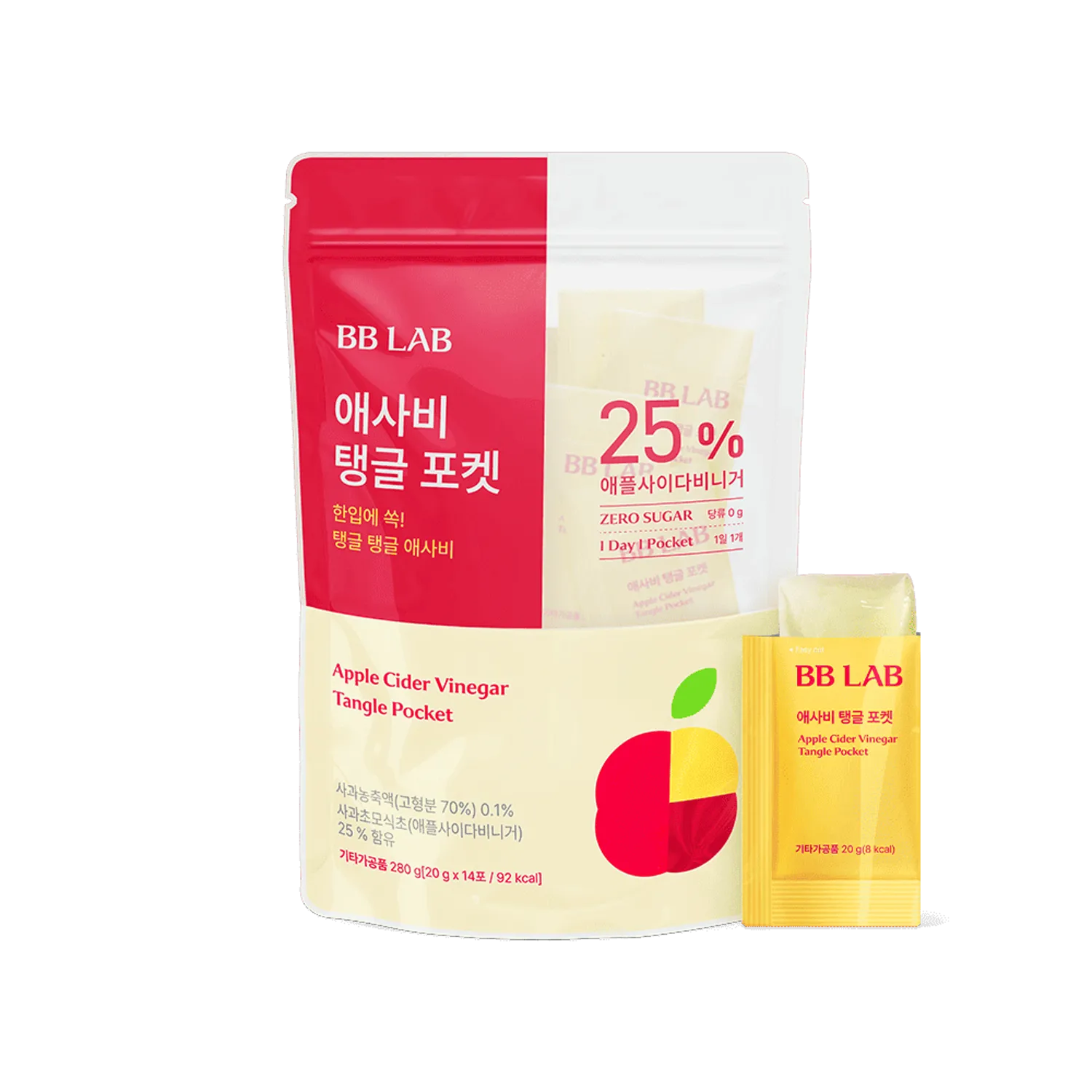 BB LAB Apple Cider Vinegar Tangle Pocket 20g*14 Sticks (2-week supply)