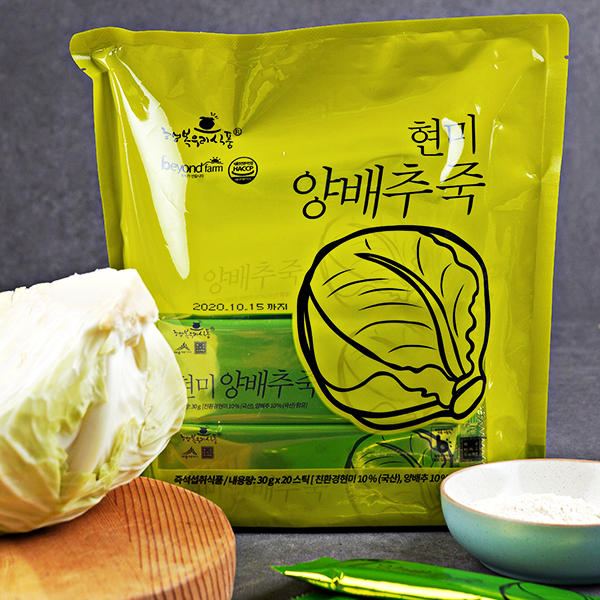 HAPPYSFOOD Brown Rice Cabbage Porridge 600g (30g * 20 sticks)