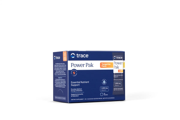 Trace Minerals Electrolyte Stamina Power Pak Non-GMO Tangerine 30 Packets Box
