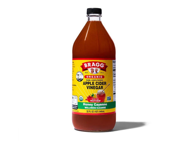 Bragg Organic Raw-Unfiltered Apple Cider Vinegar with the Mother - Honey Cayenne 32 oz Liquid
